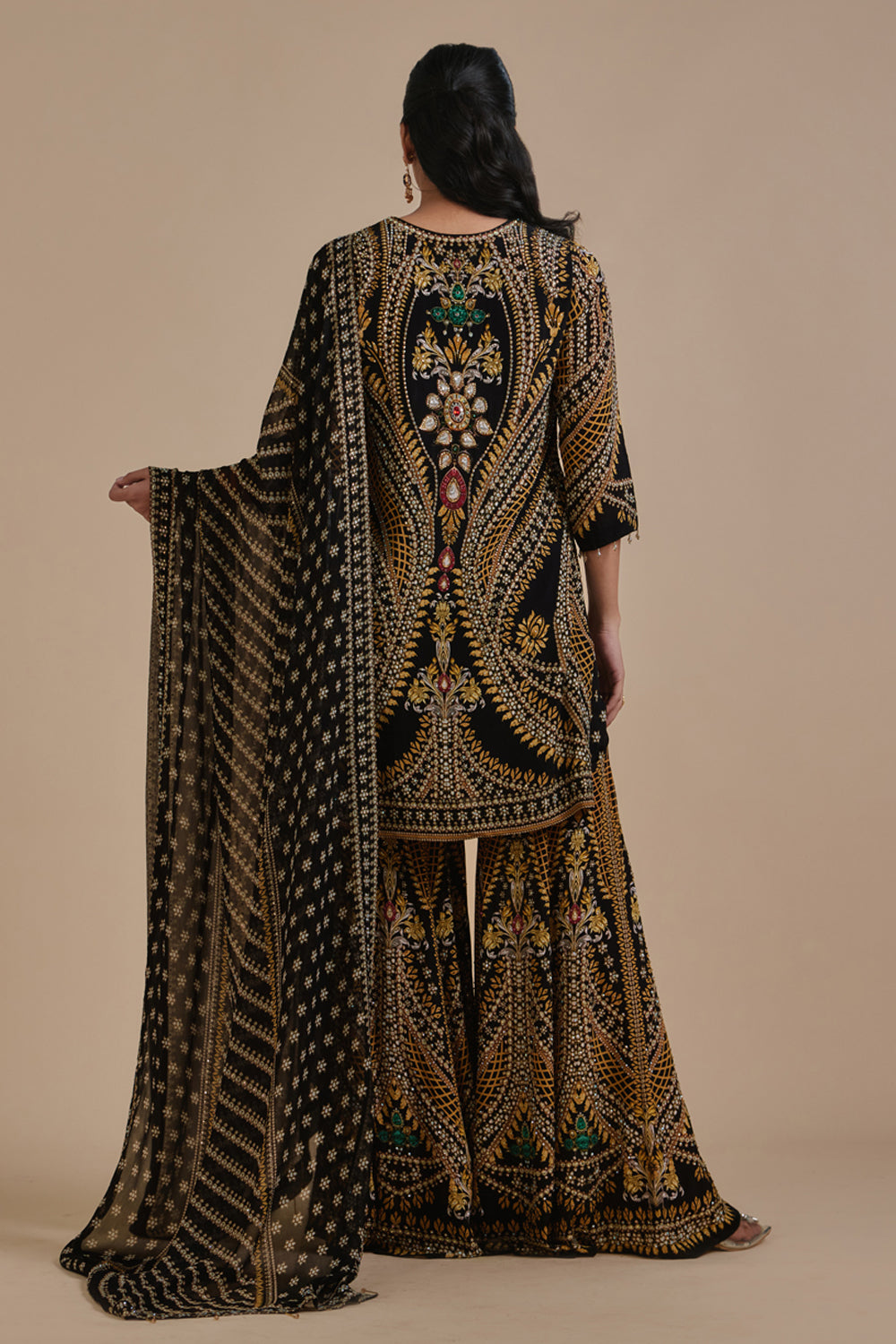 Bejewelled Sharara Set