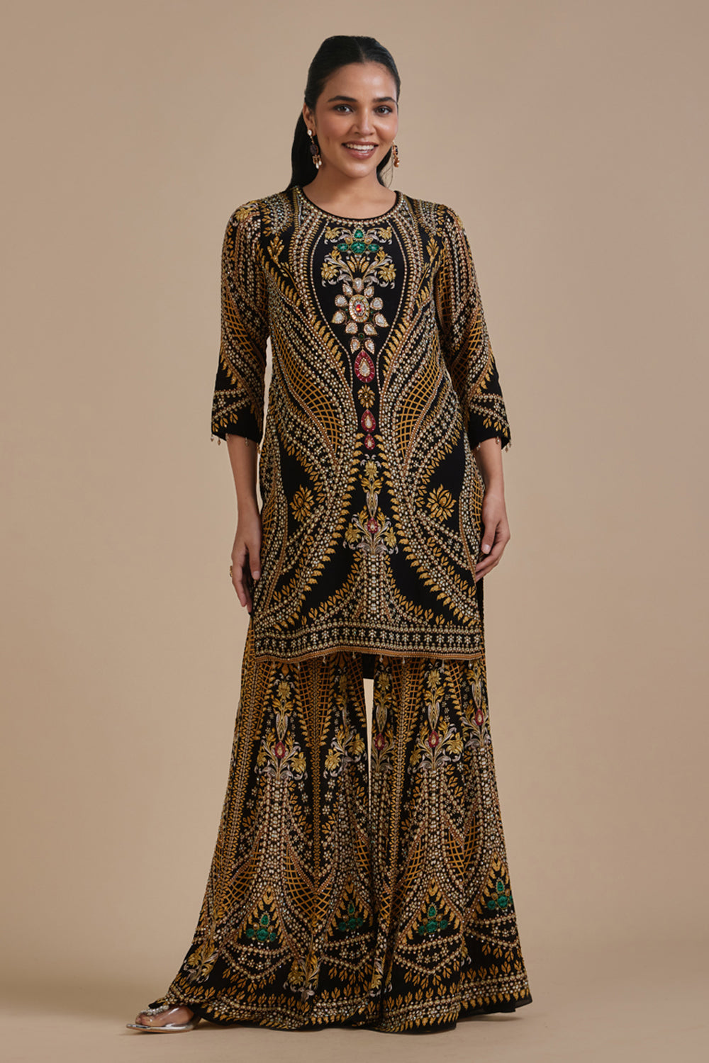 Bejewelled Sharara Set