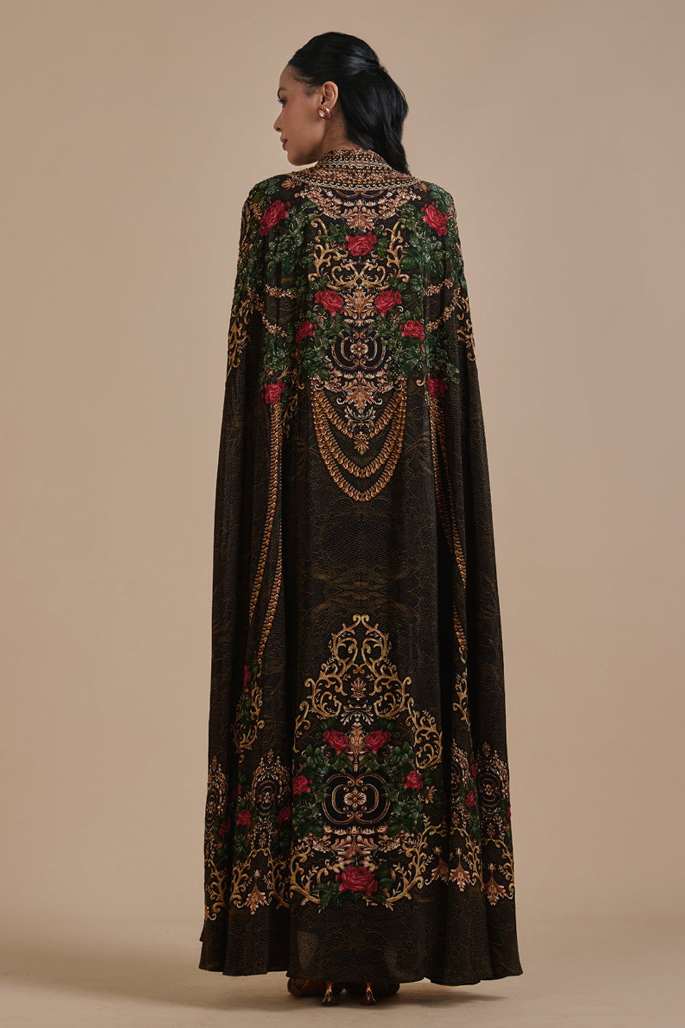Gul Cape Kaftan Gown