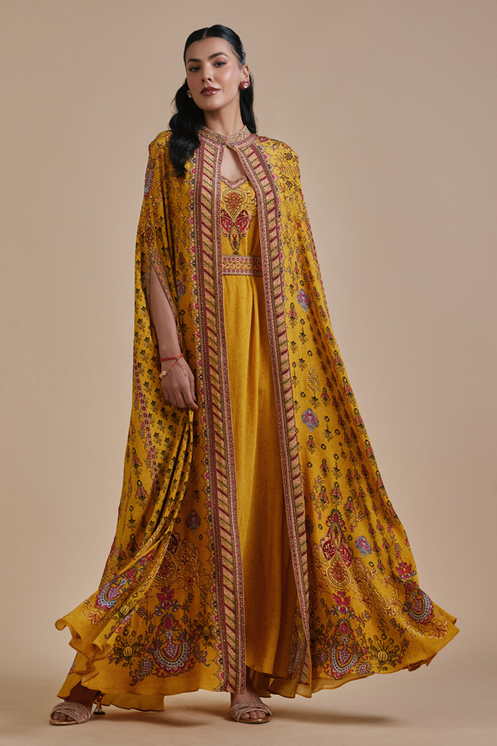 Danah Cape Kaftan Gown