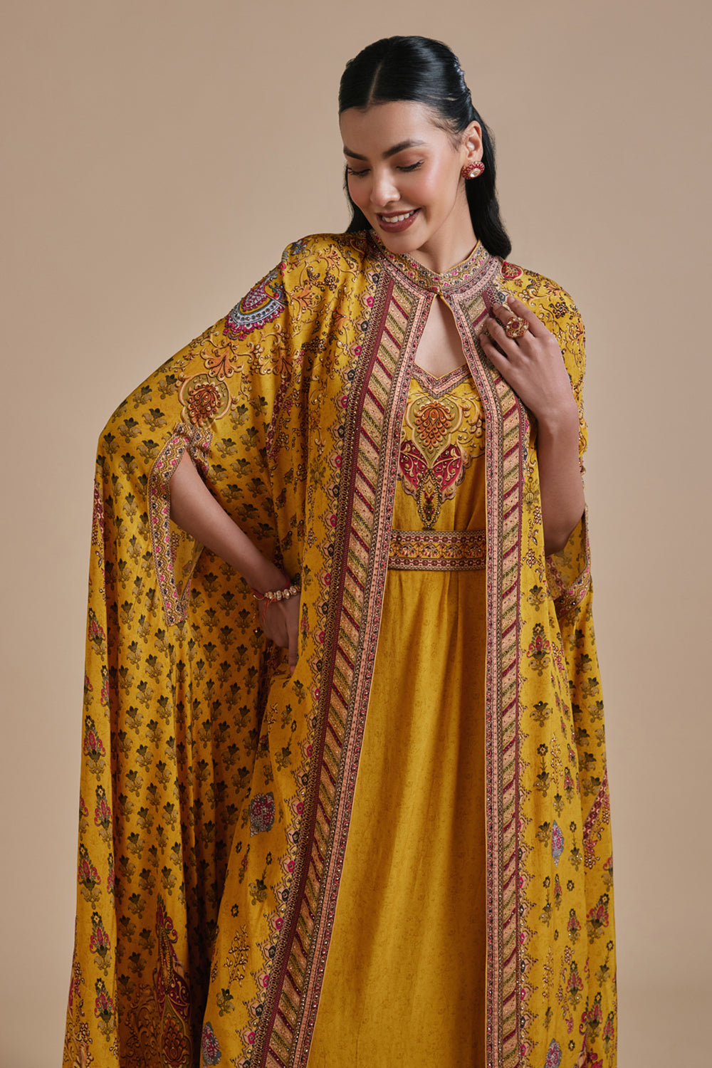 Danah Cape Kaftan Gown