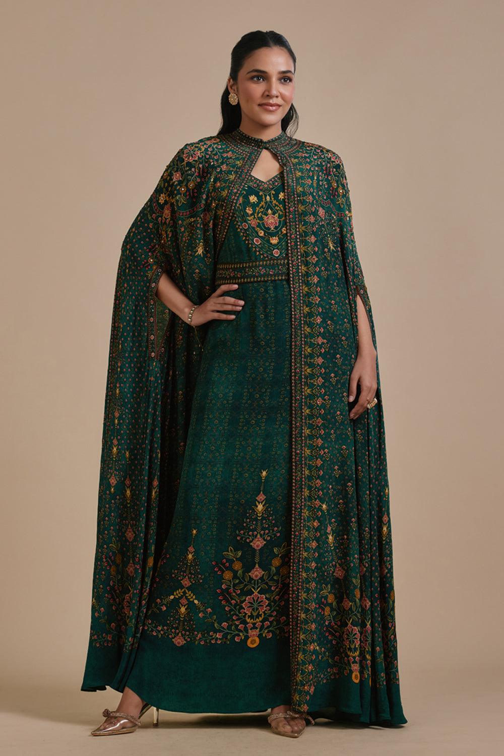 Zarokha Cape Kaftan Gown