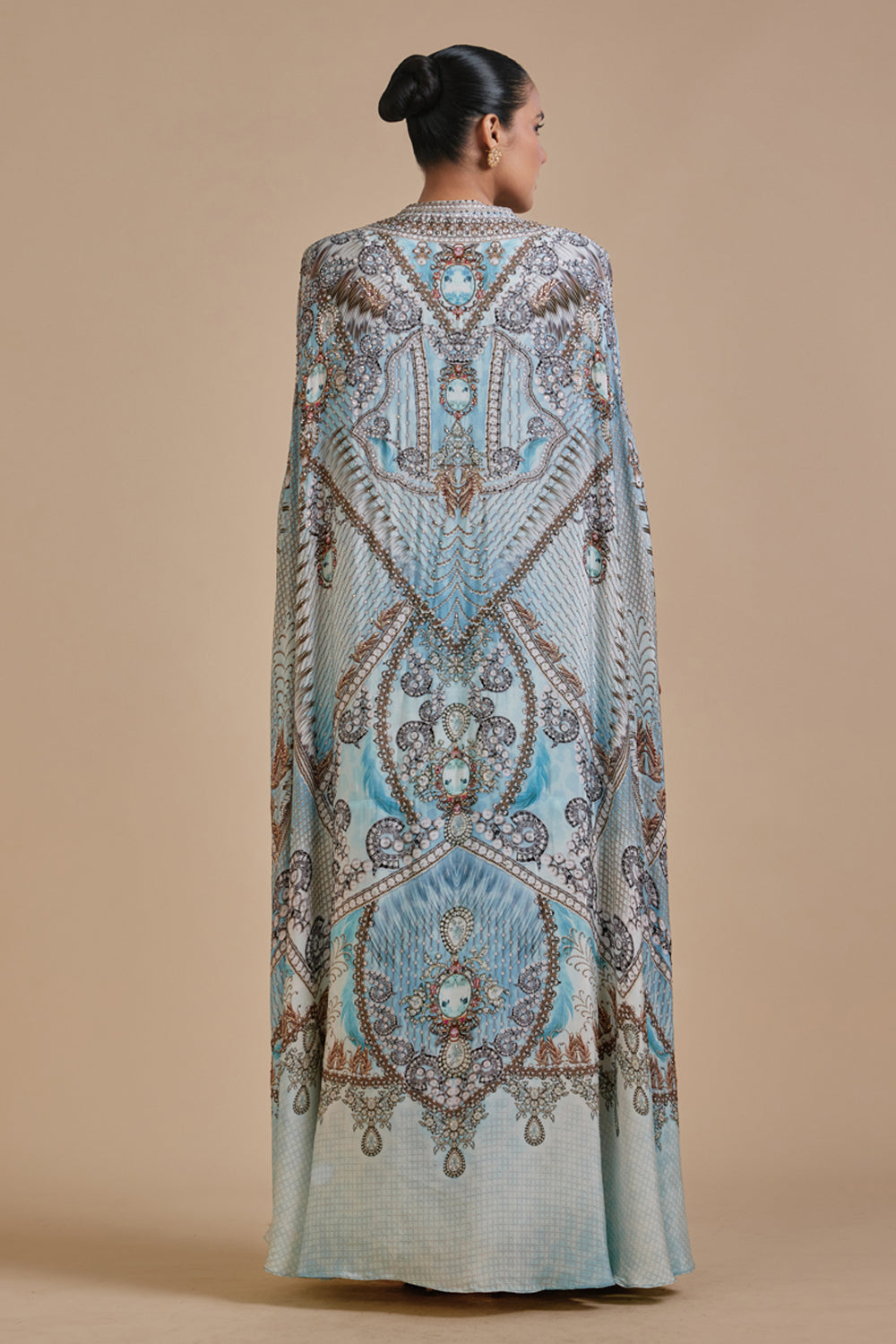 Aqrat Cape Kaftan Gown