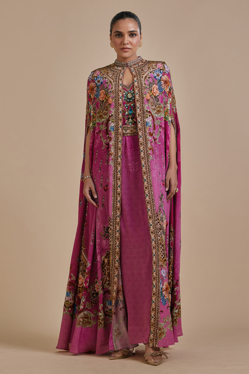 Itar Cape Kaftan Gown