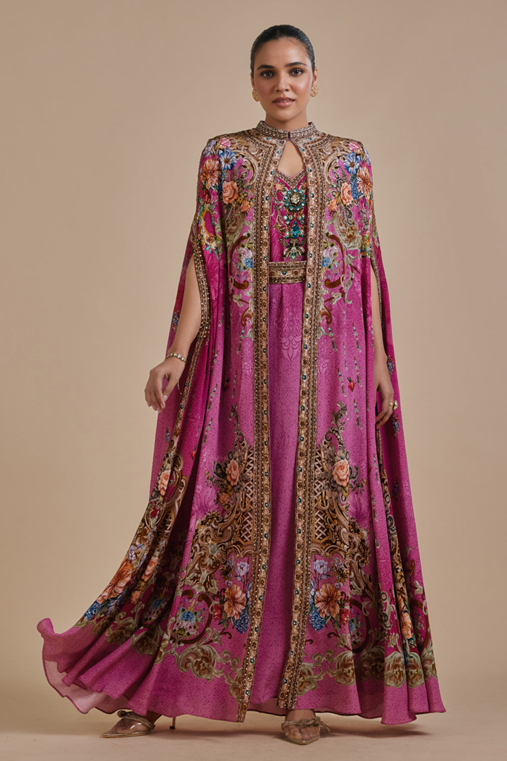 Itar Cape Kaftan Gown