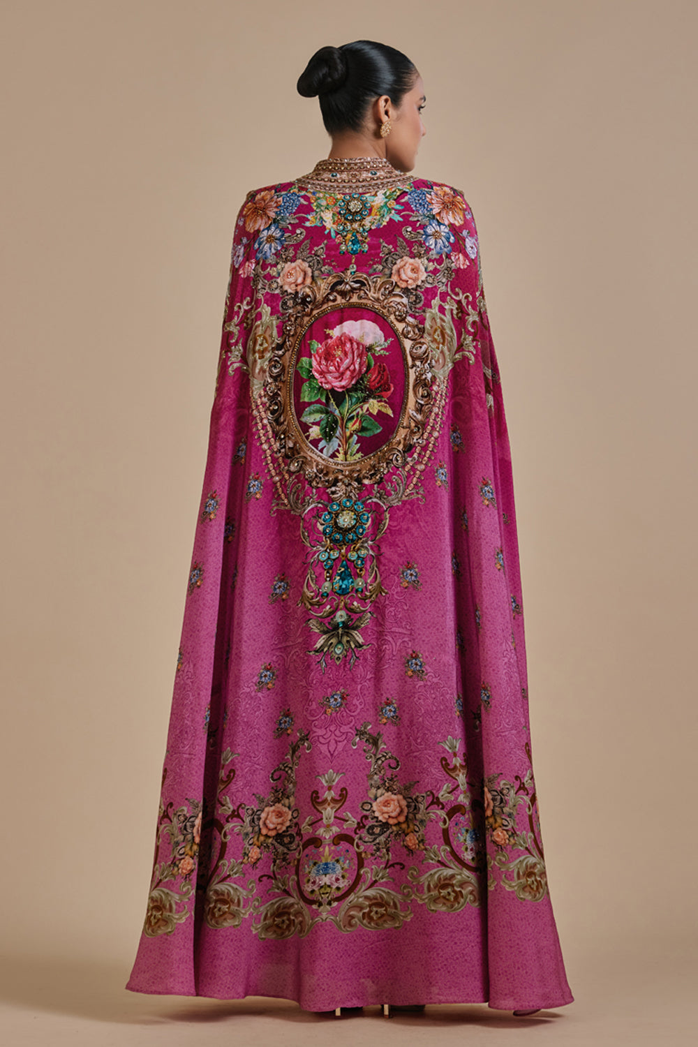 Itar Cape Kaftan Gown