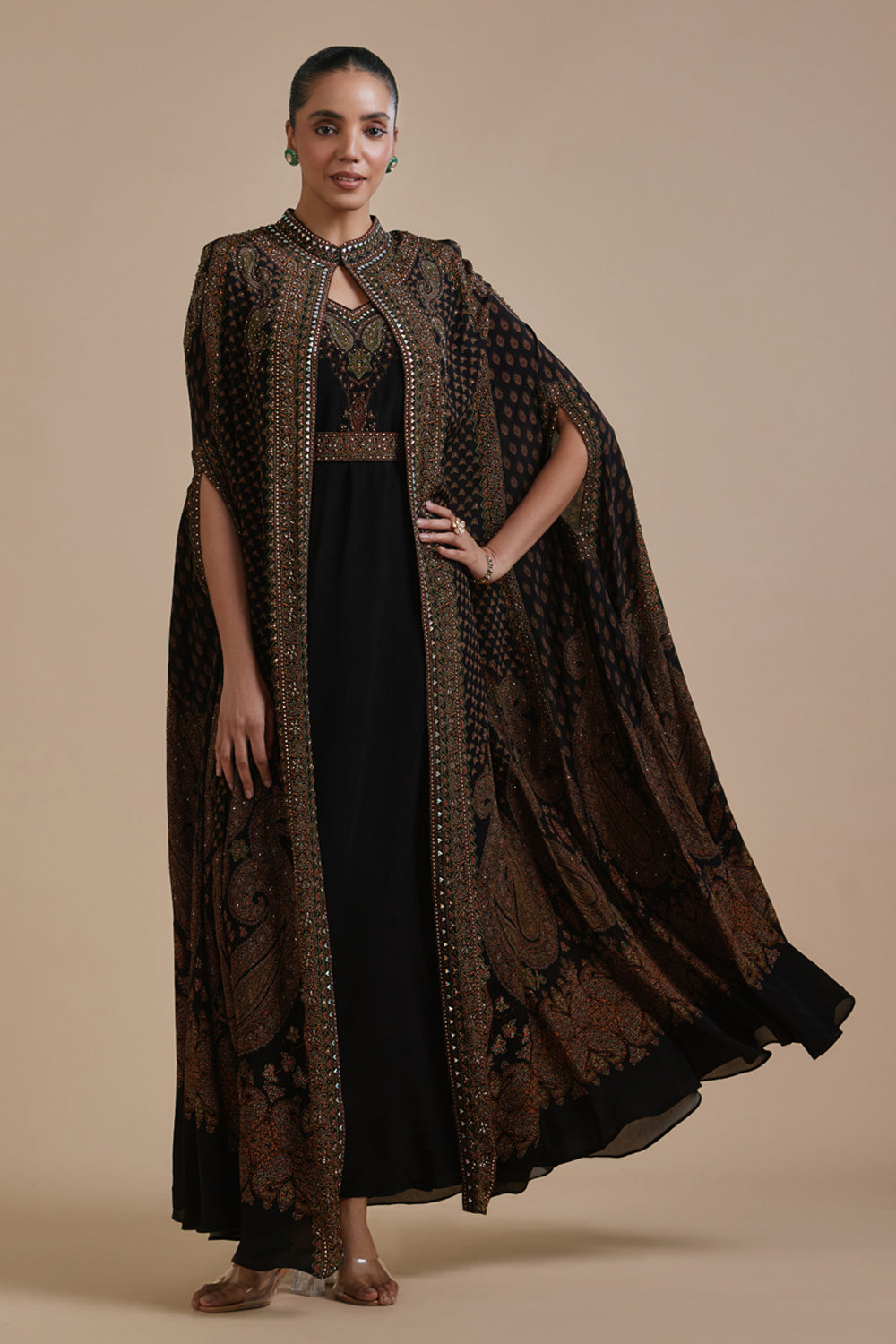 Raqiq Cape Kaftan Gown