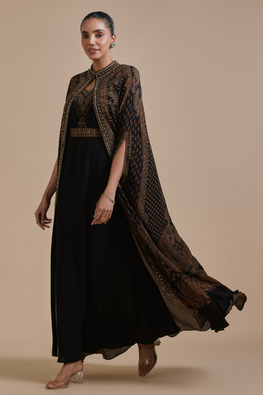 Raqiq Cape Kaftan Gown