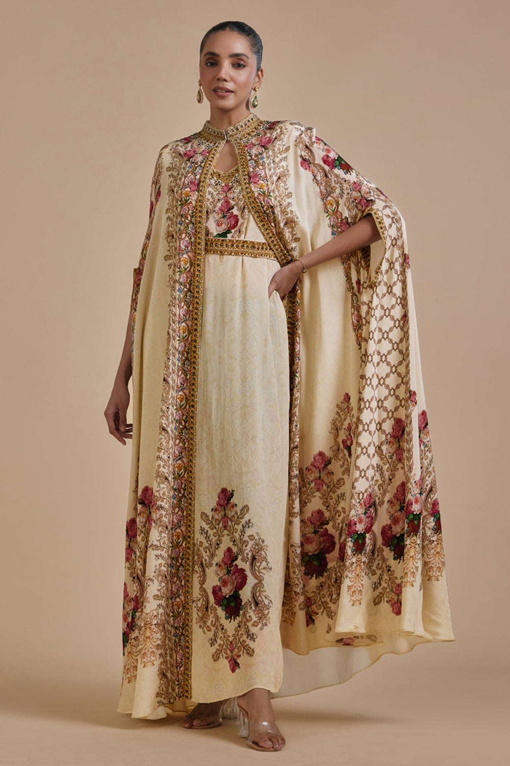 Naaz Cape Kaftan Gown